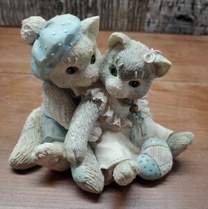 Enesco Calico Kittens The Purr-fect Love 623539 Cat Vintage 1993 P. Hillman